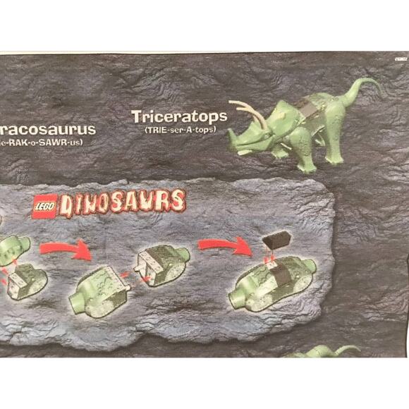 LEGO Dinosaurs 6722 Styracosaurus ~ COMPLETE ~ Transforms into 4 Dinosaurs - Picture 8 of 10